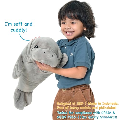 TigerHart Morgan The Manatee - 21 Inch Stuffed Animal Plush (New Edition) - Image 3