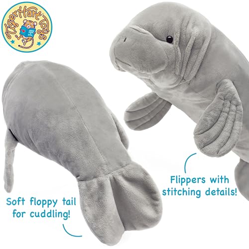 TigerHart Morgan The Manatee - 21 Inch Stuffed Animal Plush (New Edition) - Image 5