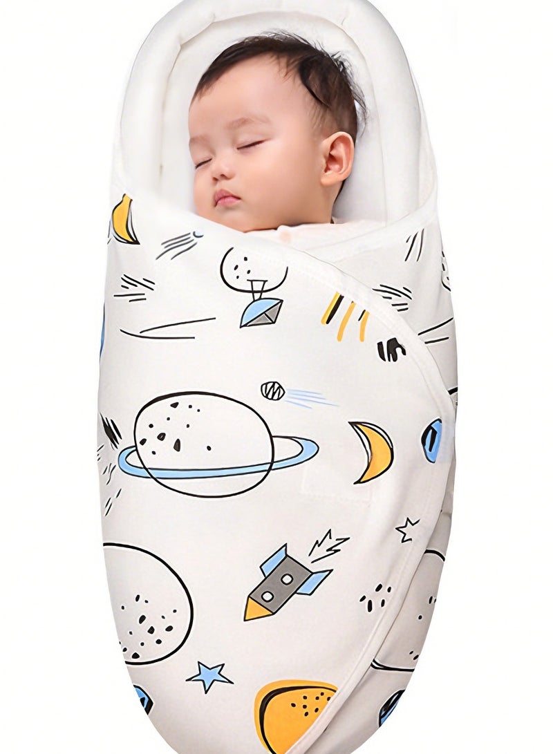Y&D Swaddle Blankets Baby Wrap for Newborn Baby Pure Cotton Baby Wrap with Head-Protecting & Head-Supporting Function Baby Swaddling Cloth Cotton Spring and Summer Newborn Baby Sleeping Bag Baby Anti-surprise Jump Quilt Baby Supplies for 0-3 Months Newborn Baby - Image 1