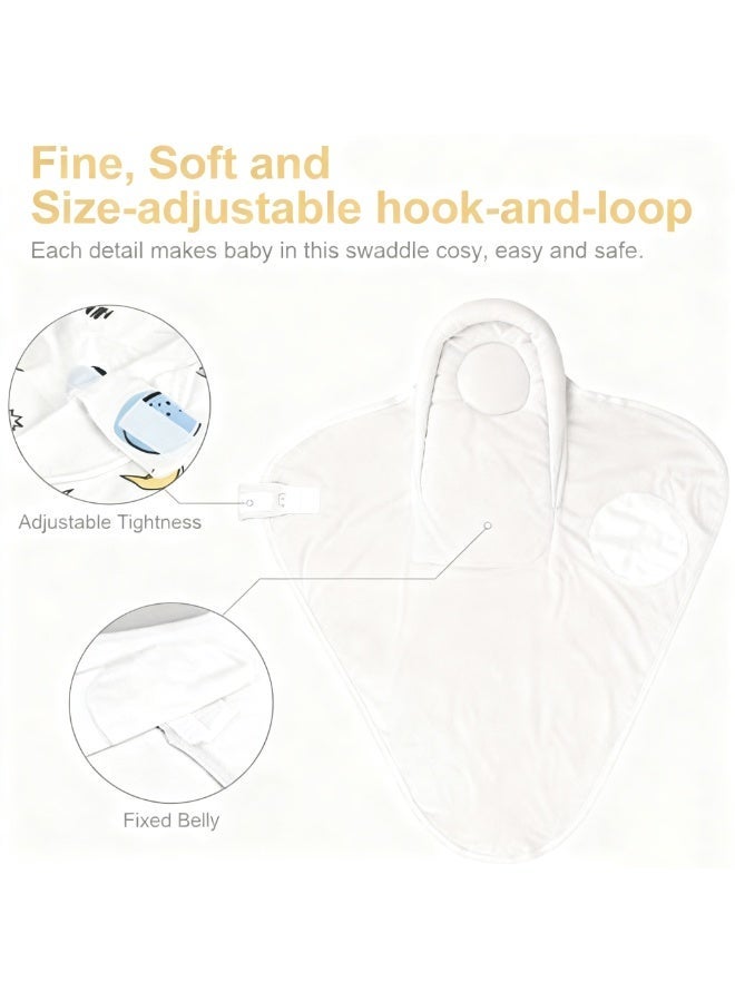 Y&D Swaddle Blankets Baby Wrap for Newborn Baby Pure Cotton Baby Wrap with Head-Protecting & Head-Supporting Function Baby Swaddling Cloth Cotton Spring and Summer Newborn Baby Sleeping Bag Baby Anti-surprise Jump Quilt Baby Supplies for 0-3 Months Newborn Baby - Image 5