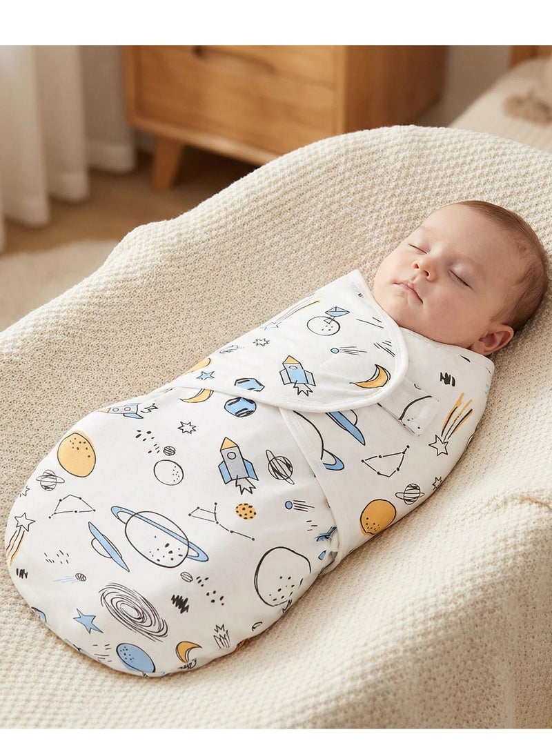 واي آند دي بطانيات لف الأطفال (المهد) من القطن الناعم الفاخر، غطاء لف محايد الجنس للمواليد الجدد (ذكور وإناث)، كيس نوم قابل للارتداء ولطيف على البشرة، يساعد على تهدئة منعكس الفزع - Image 5