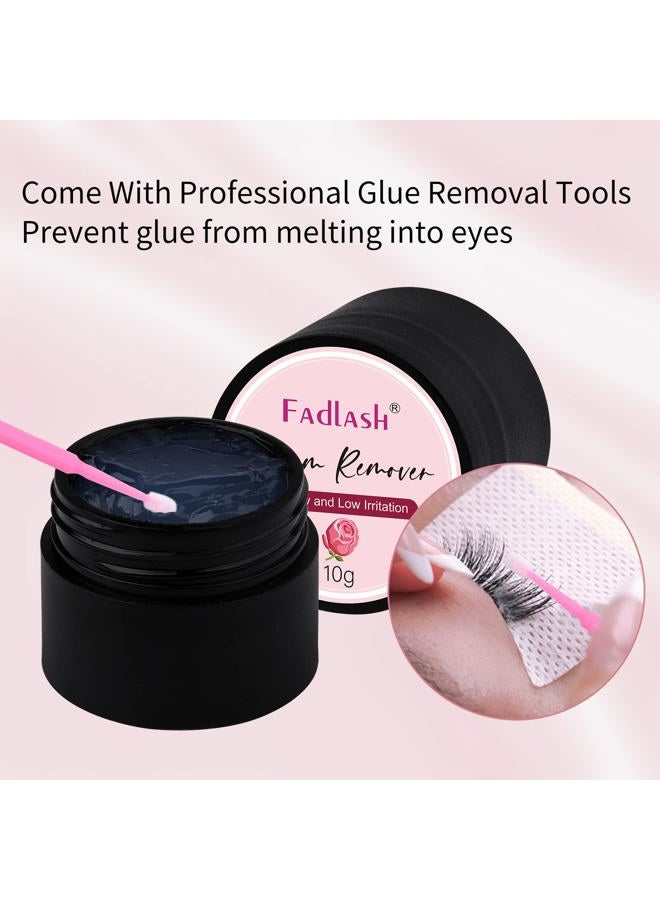 FADLASH Eyelash Extension Remover Cream 10g Rose - Dissolves Powerful Eyelash Glue - Low Irritation - Sensitive Skin - Image 5