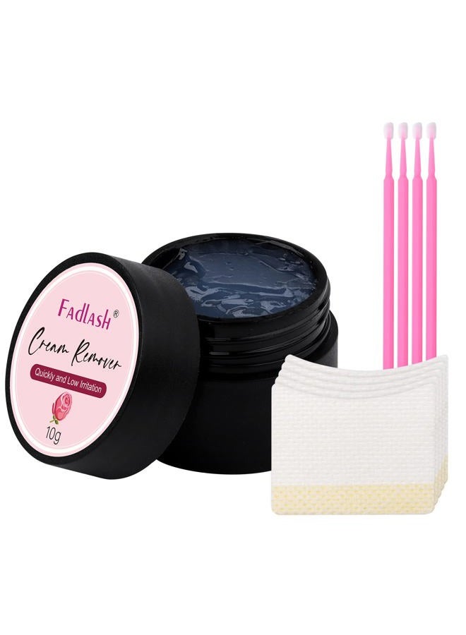 FADLASH Eyelash Extension Remover Cream 10g Rose - Dissolves Powerful Eyelash Glue - Low Irritation - Sensitive Skin - Image 1