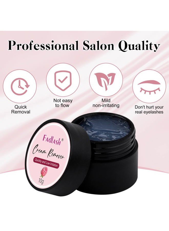 FADLASH Eyelash Extension Remover Cream 10g Rose - Dissolves Powerful Eyelash Glue - Low Irritation - Sensitive Skin - Image 3