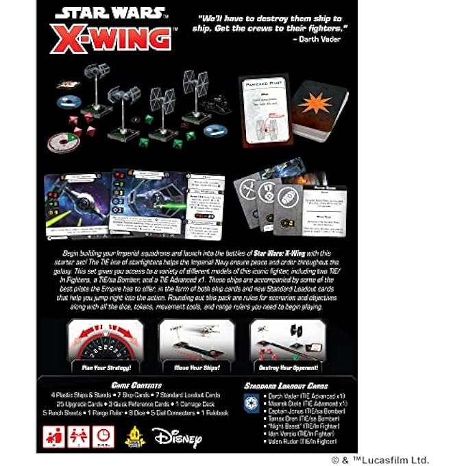 Atomic Mass Games Star Wars XWing Galactic Empire Squadron Starter Pack  an Expansion  2 Players  120180 Minutes of play  for Family Night  for Teens and Adults Ages 14 - Image 3