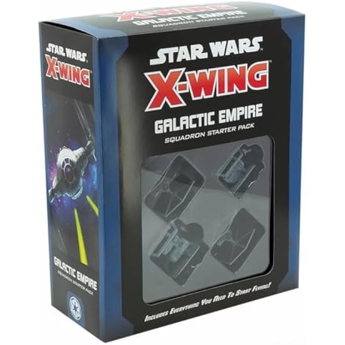 Atomic Mass Games Star Wars XWing Galactic Empire Squadron Starter Pack  an Expansion  2 Players  120180 Minutes of play  for Family Night  for Teens and Adults Ages 14 - Image 1