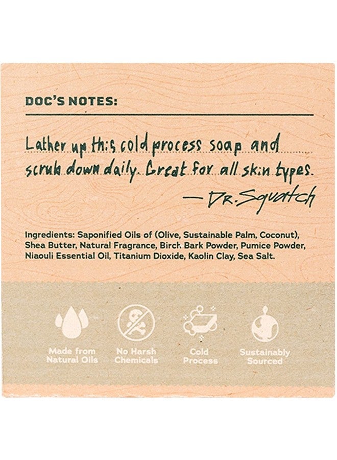 Dr. Squatch Dr Squatch All Natural Bar Soap For Men With Medium Grit Birchwood Breeze 5 Ounce (Pack Of 1) - Image 2
