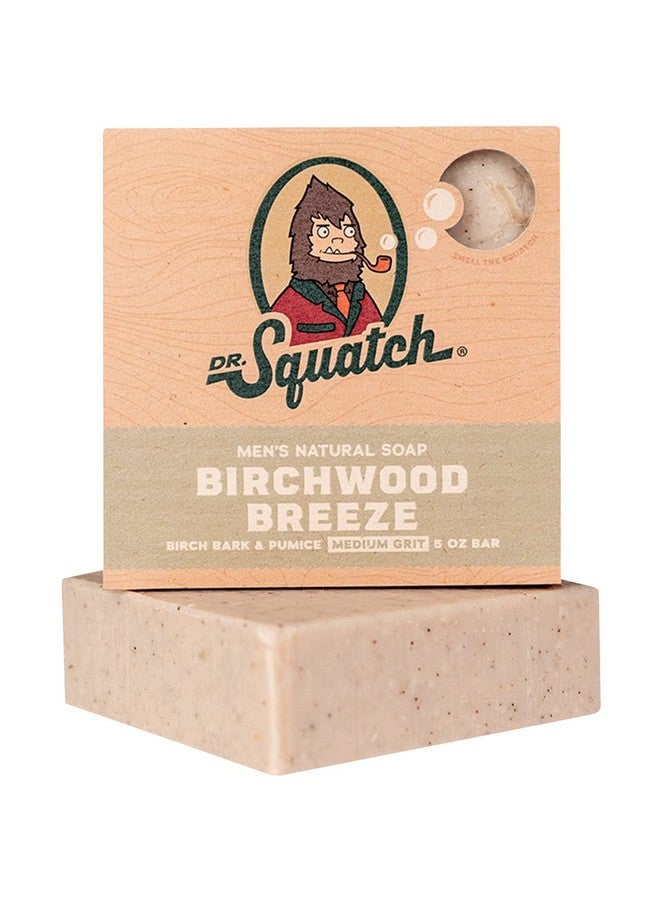 Dr. Squatch Dr Squatch All Natural Bar Soap For Men With Medium Grit Birchwood Breeze 5 Ounce (Pack Of 1) - Image 1