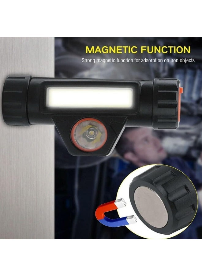 TBS DESIGN BV-11 Rechargeable LED Headlamp – Dual Light Modes, Waterproof, Magnetic Base, USB Charging, Adjustable Strap – Perfect for Camping, Hiking, Running & Emergencies - Image 3