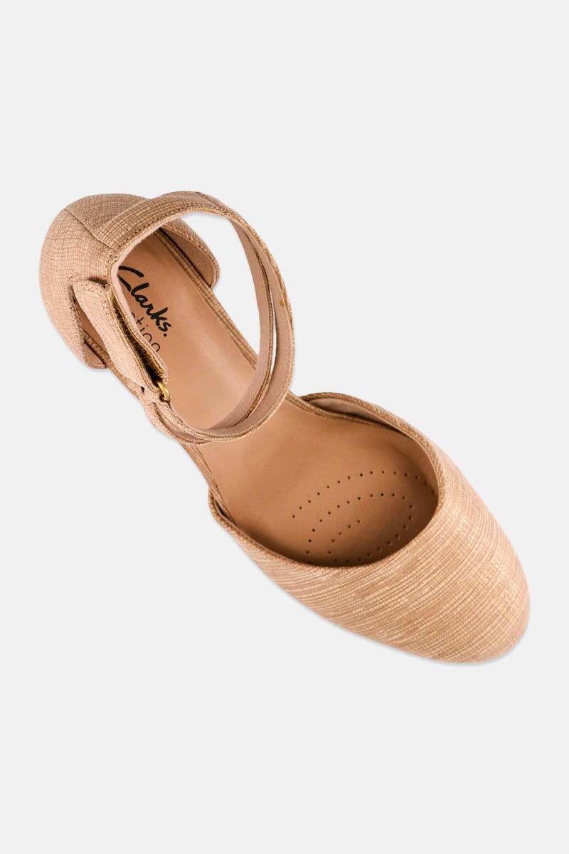 clarks Women Ambyr Skip Adjustable Buckle Pumps, Tan - Image 4