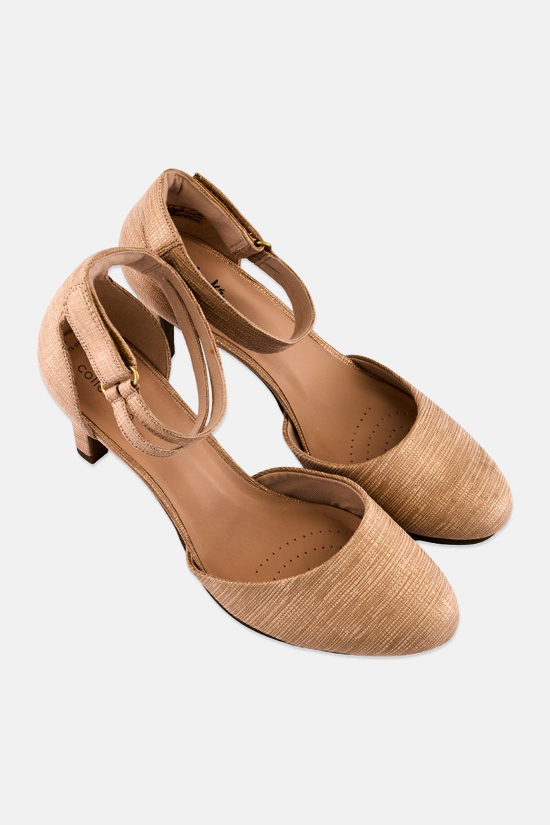 clarks Women Ambyr Skip Adjustable Buckle Pumps, Tan - Image 2