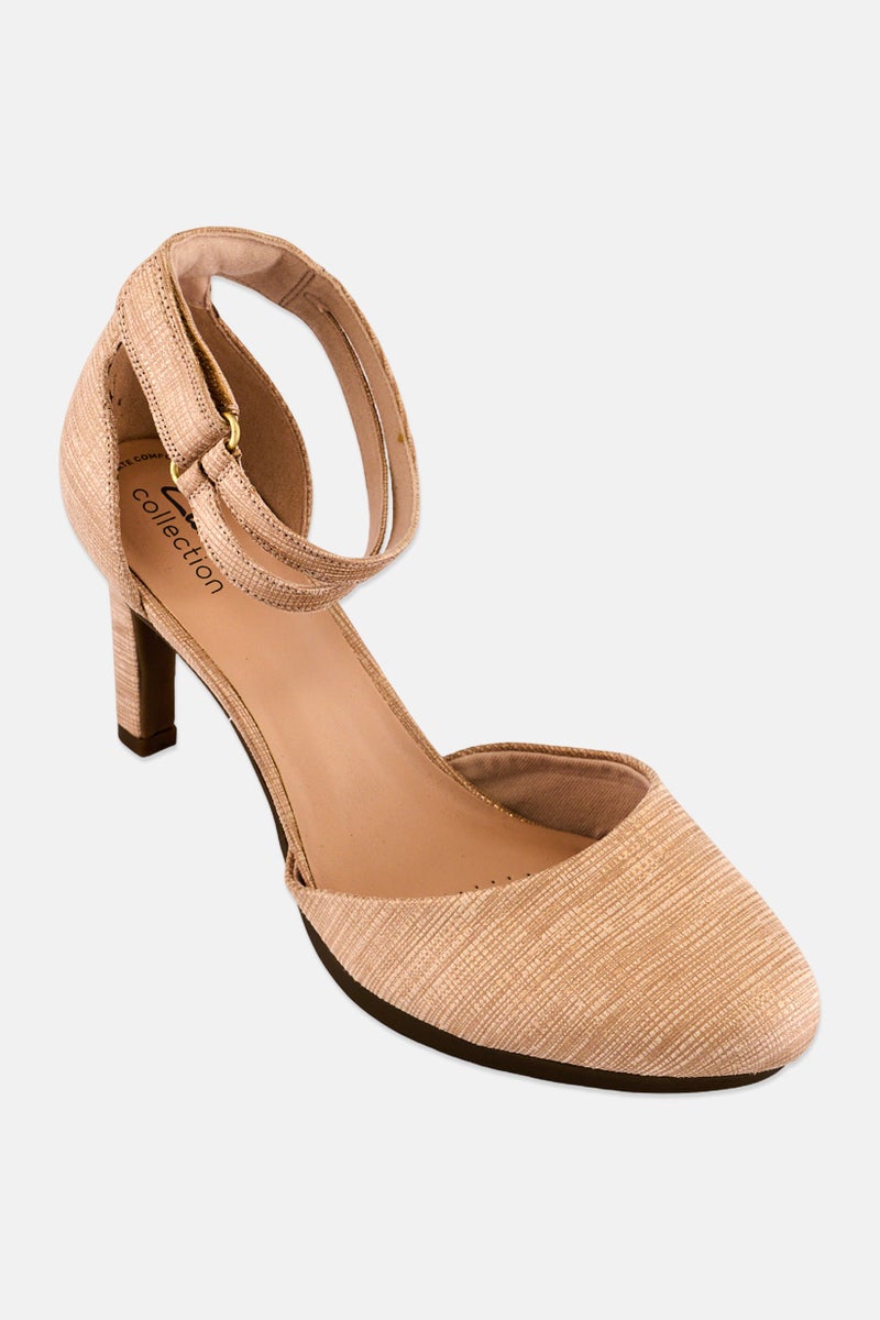 clarks Women Ambyr Skip Adjustable Buckle Pumps, Tan - Image 1