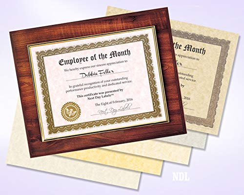NextDayLabels - Pack of 50 Sheets - 8-1/2" x 11" (Letter Size) 65 lb. Parchment Cover Card Stock (Natural) - Image 4