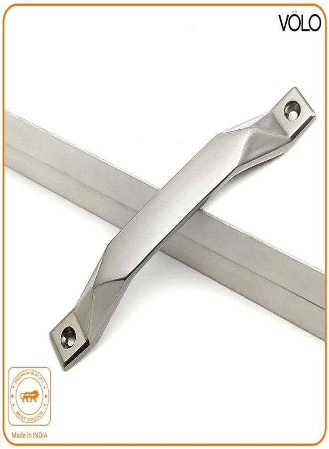 VOLO Silver Satin Cabinet/Wardrobe Door Handles/Cupboard Drawer Pull Handle/Kitchen Drawer Pulls, Silver Stain Finish (Handle R- 214) (96 MM, 2) - Image 4