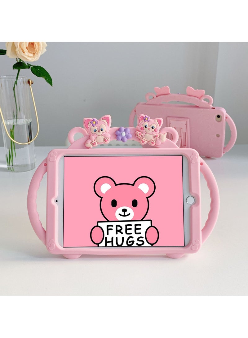 For iPad 10th Generation Case 2022 10.9 inch Cartoon Cute 3D Soft Unique and Fun Aesthetic Folio Rotating Stand Pencil - Image 1