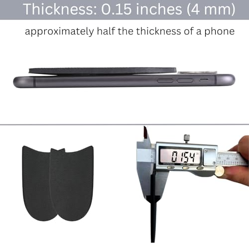 MIIDII Shoe Heel Repair Rubber Pads Extra Large, 4mm (5/32 Inch) Thick, Anti-Slip Boot Heel Replacements for Men’s & Women’s Shoes – 1 Pair - Image 5
