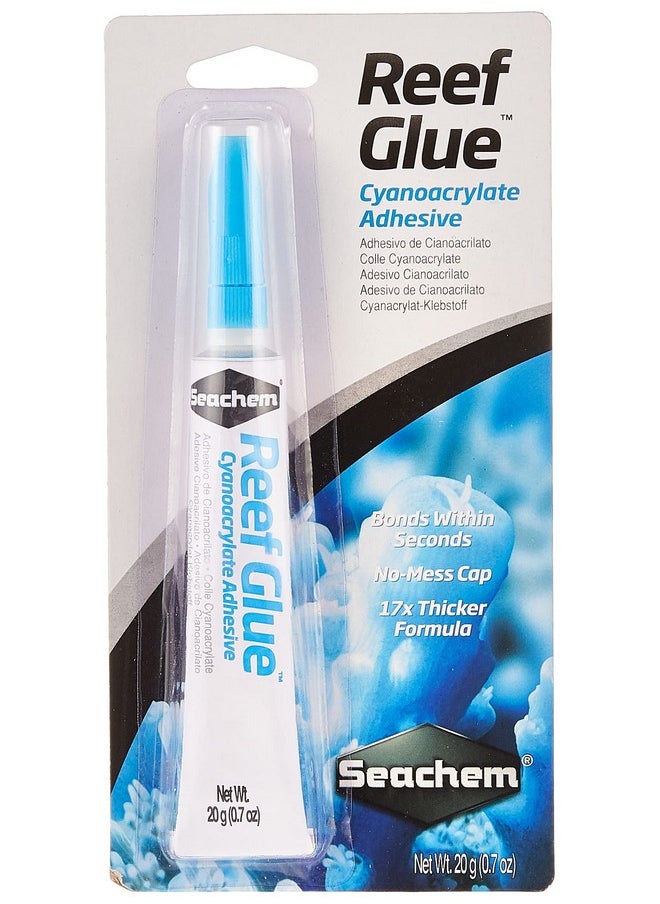 Seachem Reef Glue Cyanoacrylate Gel Coral Frag Mounting, 20G (001167)  - Image 1