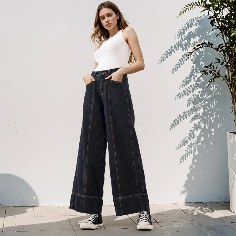 تواكستريمز 2Xtremz Wide Leg Jeans with Pockets