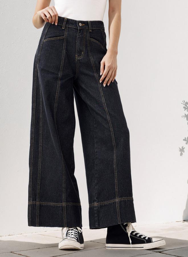 تواكستريمز جينز واسع الساق بجيوب - Image 1