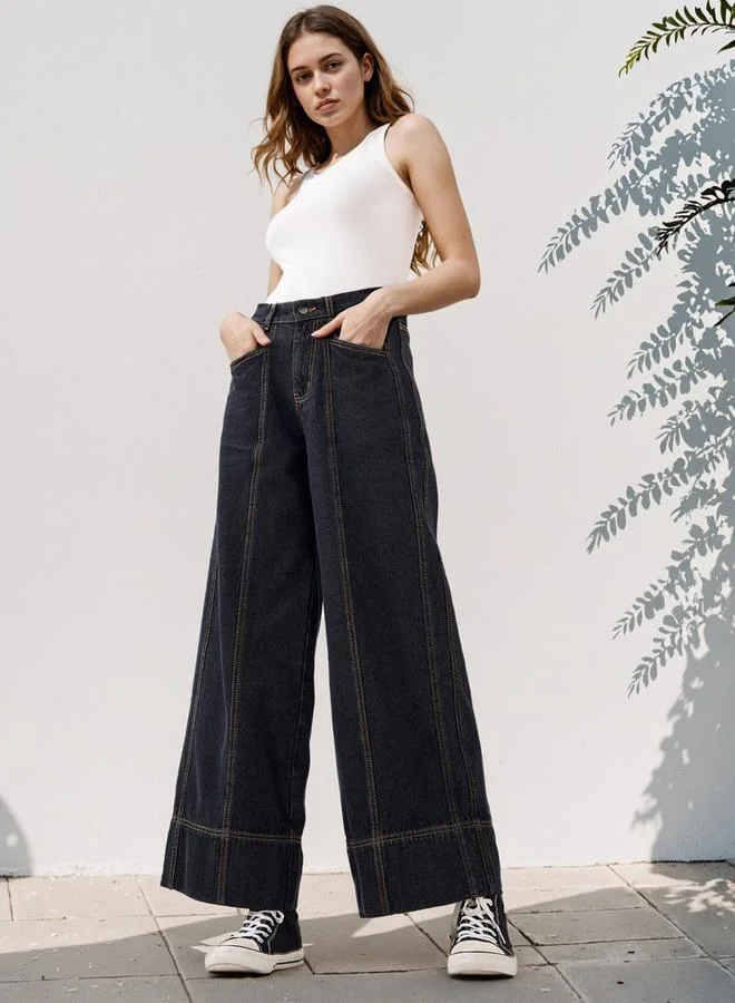 2Xtremz 2Xtremz Wide Leg Jeans with Pockets