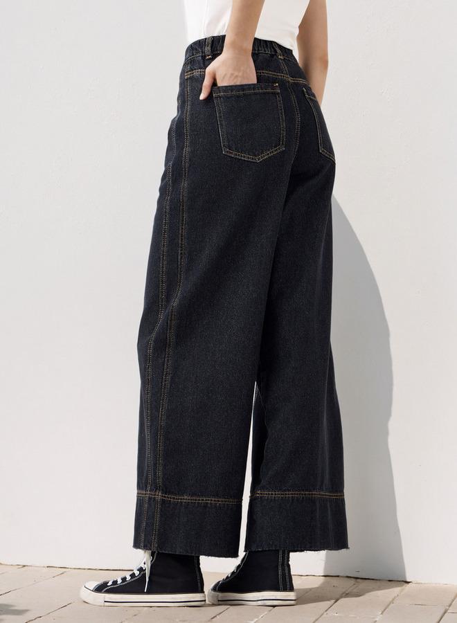 تواكستريمز جينز واسع الساق بجيوب - Image 3