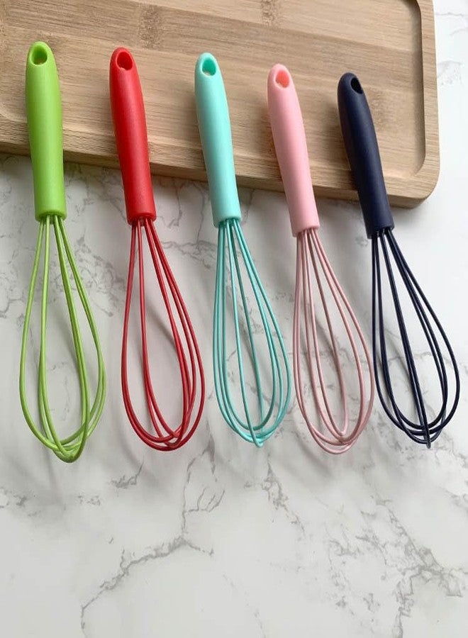 Essivox Mini Silicone Whisks for Kitchen, 6.7 Inch Black Non-Stick Hand Mixer, Egg Beater Blender for Cooking, Baking, Mixing, Stirring - Image 5