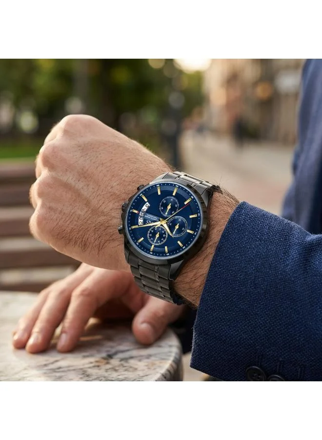 KENNETH SCOTT  Kenneth Scott Men's Chronograph  Blue  Dial Watch - K26106-BBBN for Men | Best Price UAE
