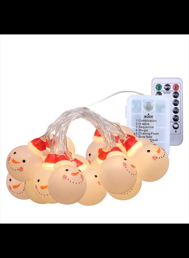 NIBEMINENT 40-LED Snowman String Lamp Warm White 5meter - Image 1