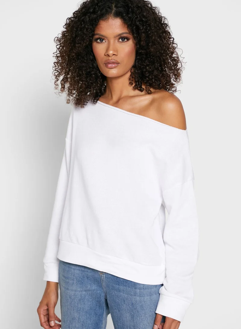FOREVER 21 One Shoulder Sweatshirt