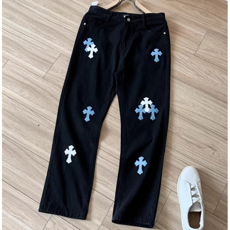 Unisex Casual Daily Denim Jeans - Image 1