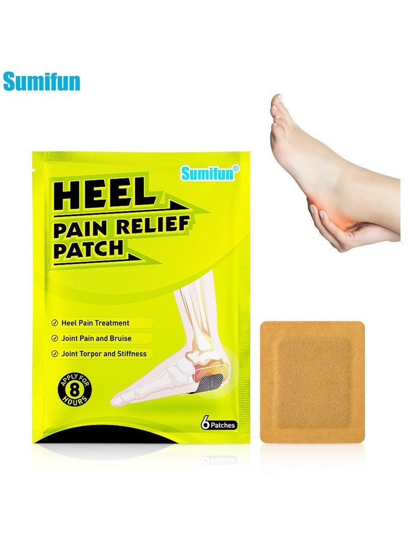 Sumifun Heel Pain Relief Patch Heel Pain Treatment Joint Pain And Bruise Joint Torpor And Stiffness 6pcs - Image 1
