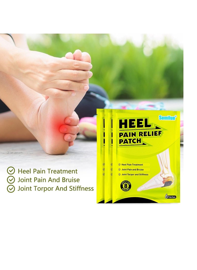 Sumifun Heel Pain Relief Patch Heel Pain Treatment Joint Pain And Bruise Joint Torpor And Stiffness 6pcs - Image 2