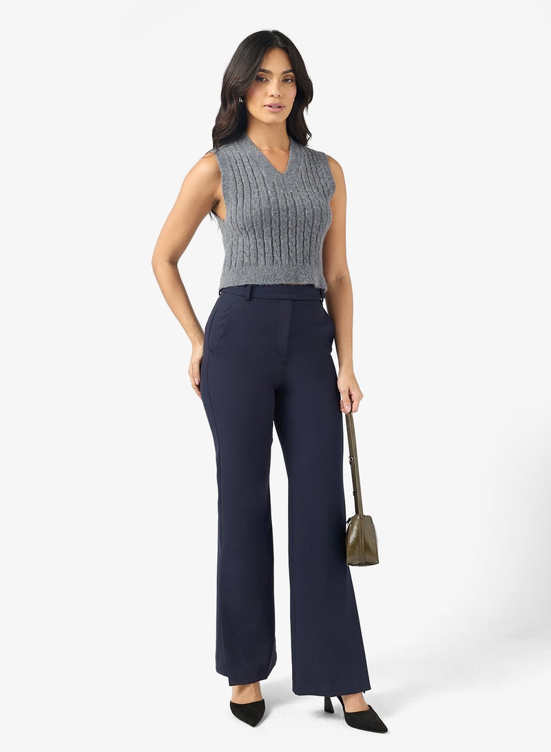 ELLA Casual Cable Knit Vest - Image 4