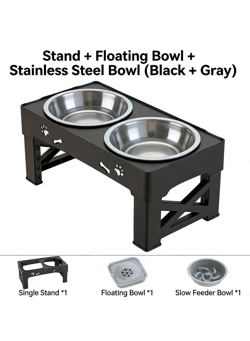Ding Zap 2-in-1 Dogs Cats Stainless Steel Feeder  Water Bowl Food Bowls - Image 1