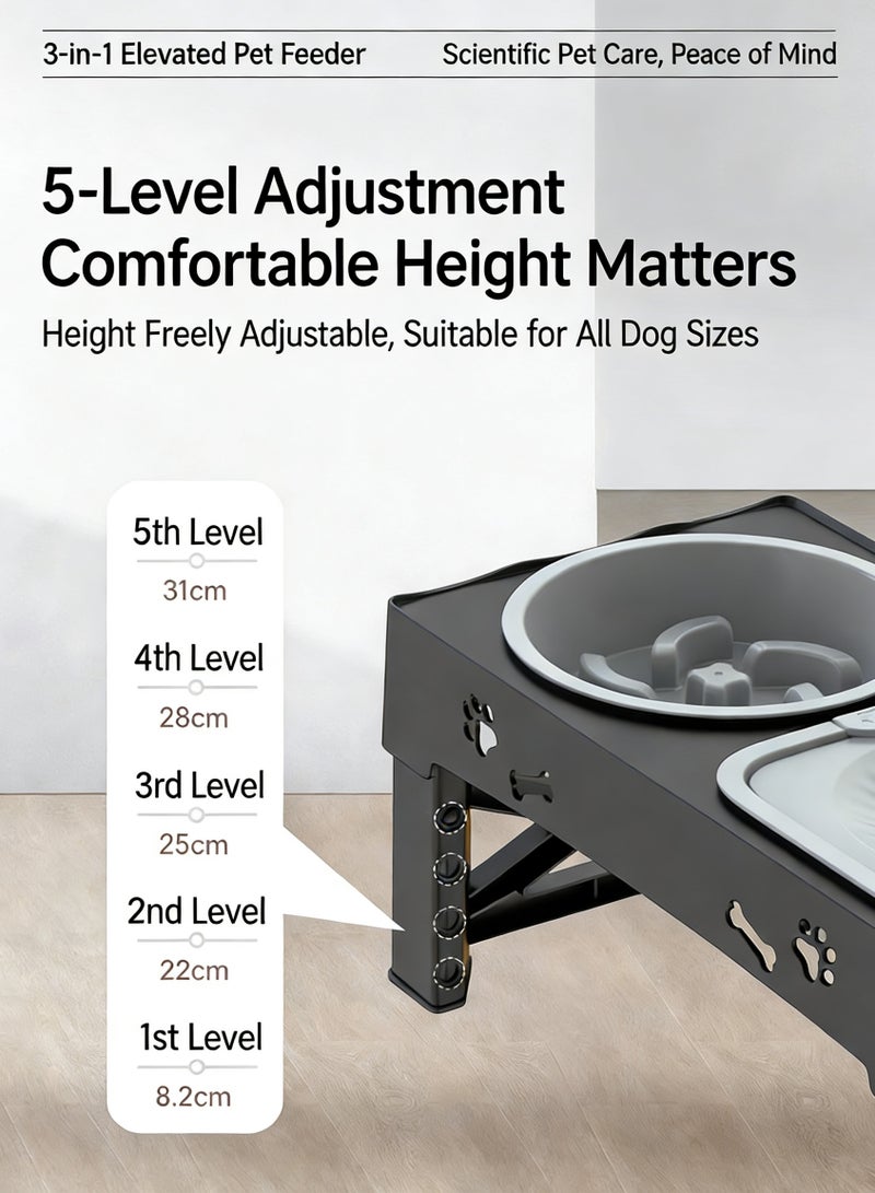 Ding Zap 2-in-1 Dogs Cats Stainless Steel Feeder  Water Bowl Food Bowls - Image 5