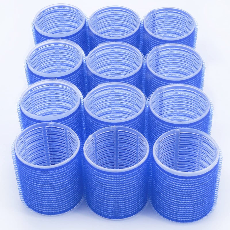 BESSEEK Hair Rollers  12 Pack Self Grip Salon Hairdressing Curlers  Diy Curly Hairstyle Colors May Vary  Large - Image 4