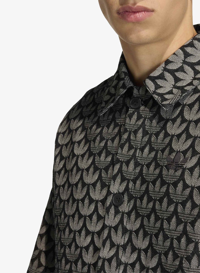 adidas Originals Denim Monogram Shirt - Image 3