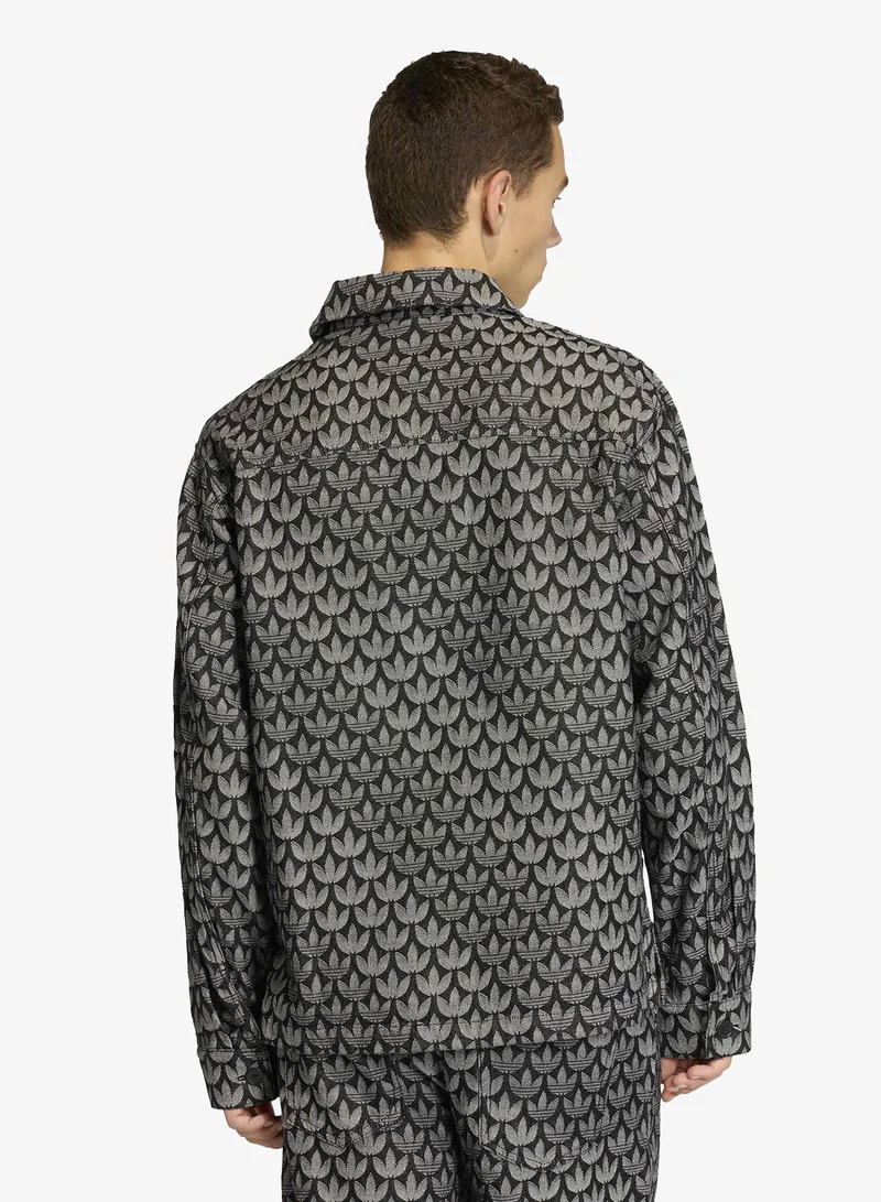 اديداس اوريجينالز قميص جينز بنقشة شعار الماركة