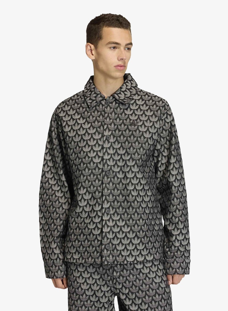 adidas Originals Denim Monogram Shirt - Image 1