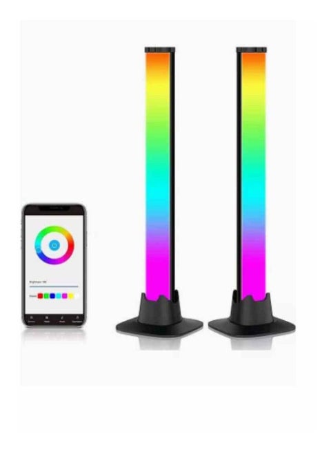 Smart LED Light Bars, RGB Flow Light Bar, Gaming Lights, Ambient Lighting with 20 Scene Modes and Music Sync Modes,Bluetooth Color Light Bar for Gaming Setup, Entertainment, PC, TV, Room Decor
