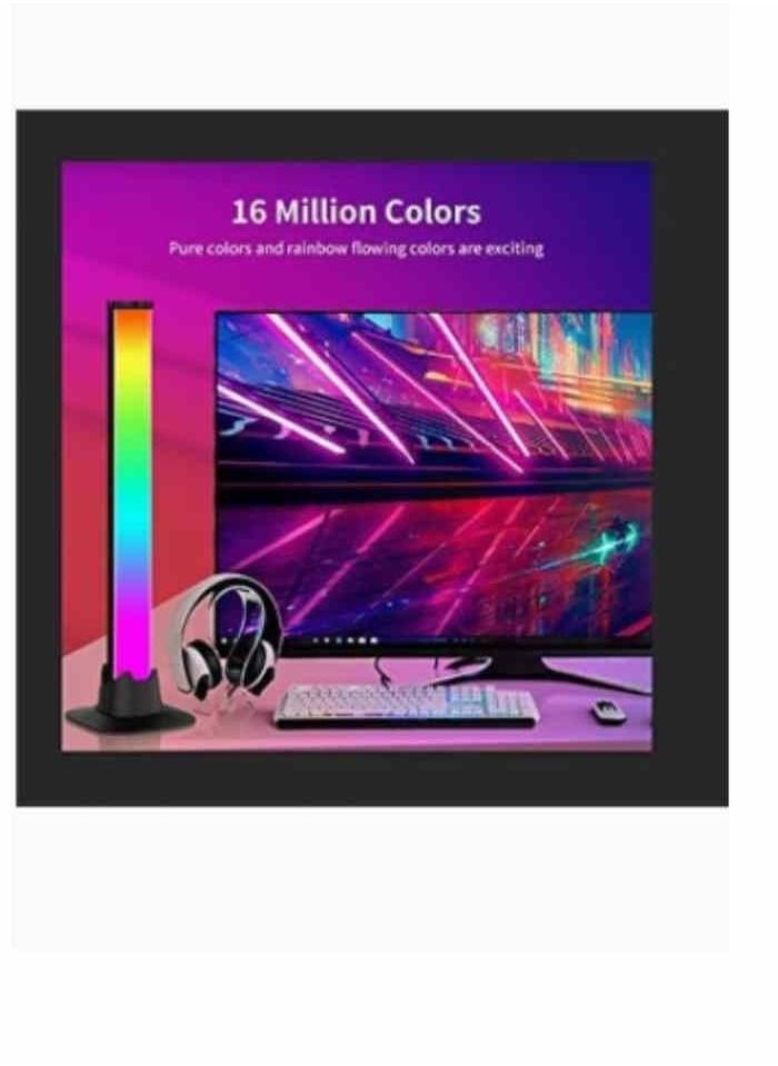 Smart LED Light Bars, RGB Flow Light Bar, Gaming Lights, Ambient Lighting with 20 Scene Modes and Music Sync Modes,Bluetooth Color Light Bar for Gaming Setup, Entertainment, PC, TV, Room Decor