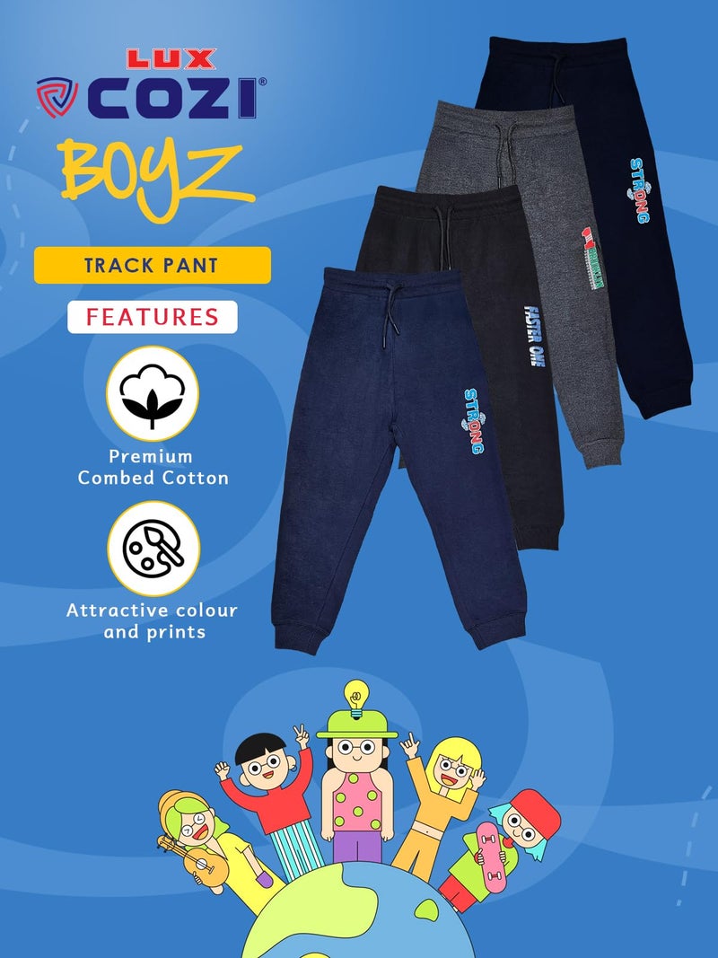 Lux Cozi Boy's Regular Fit Joggers Track Pant_COZI_Boyz_701_BLK_55_2PC - Image 4