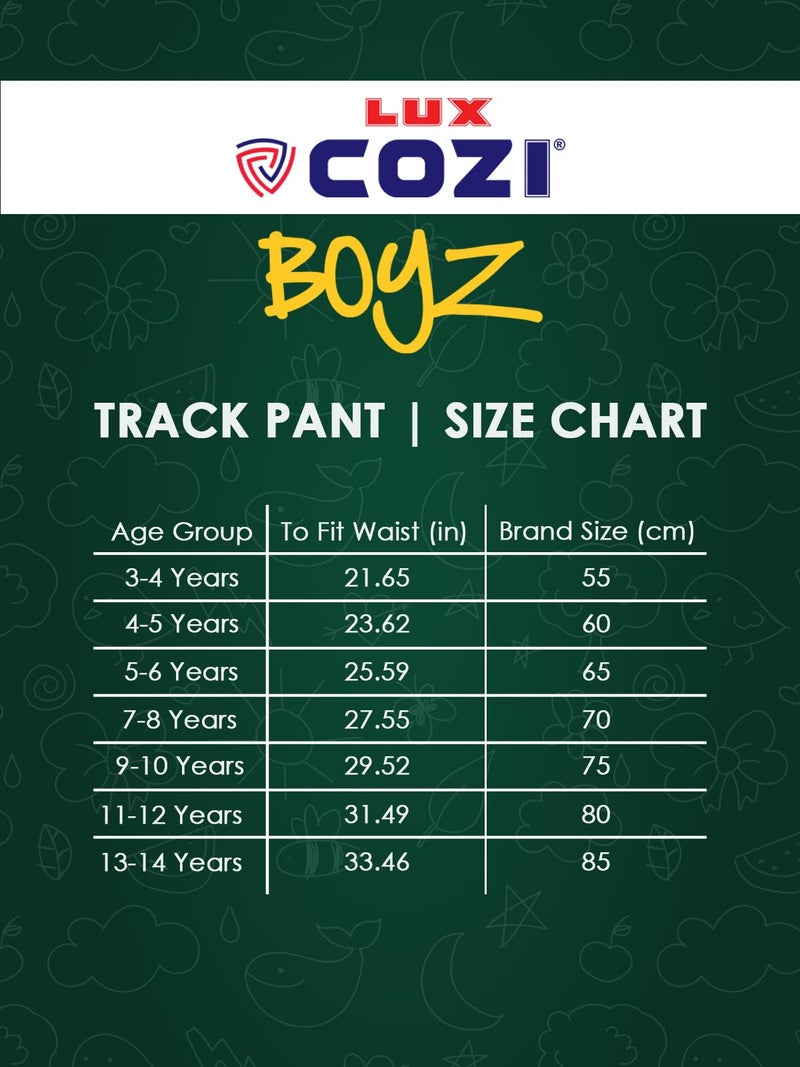 Lux Cozi Boy's Regular Fit Joggers Track Pant_COZI_Boyz_701_BLK_55_2PC - Image 2