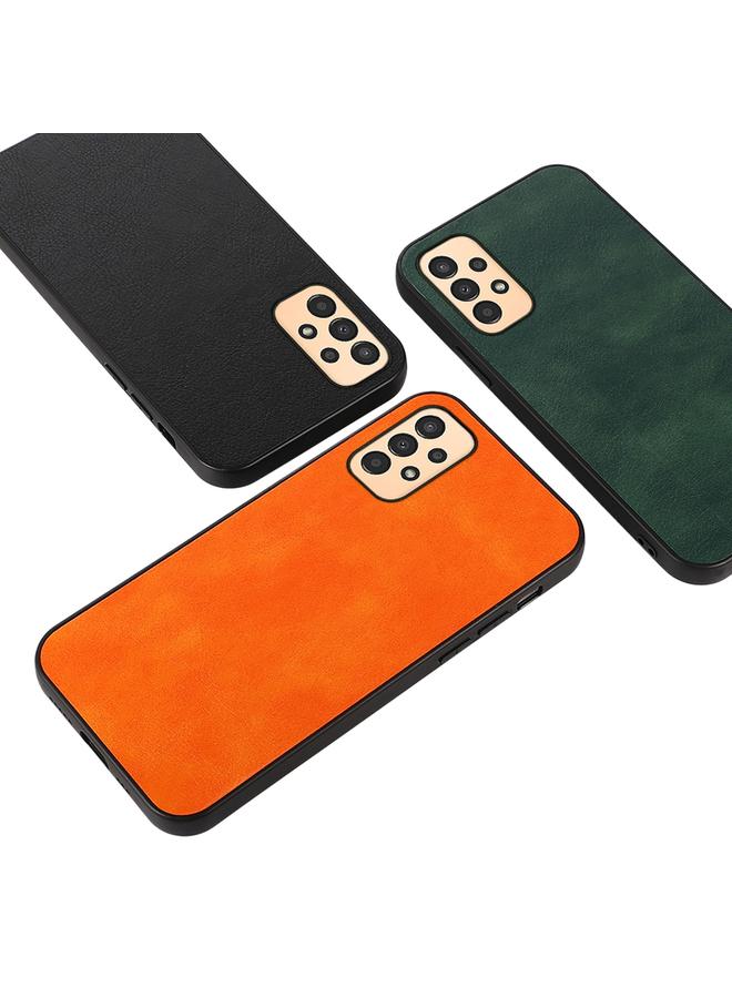 اس-توب جراب لهاتف Samsung Galaxy A13 4G، جراب هاتف بنسيج الليتشي ثنائي اللون - Image 4