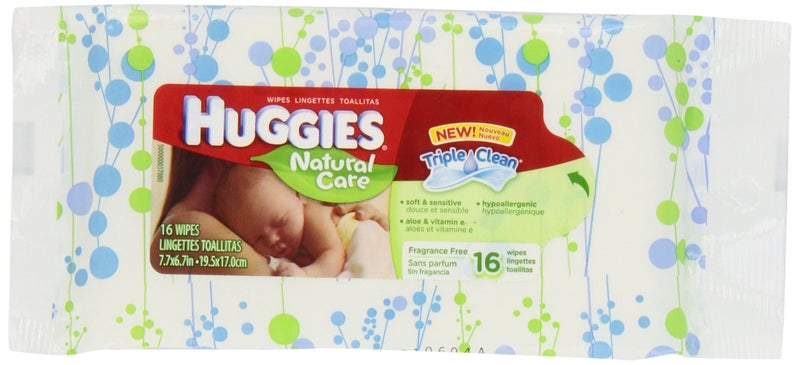 Huggies Natural Care Baby Wipes - Unscented - 16 ct - Image 1