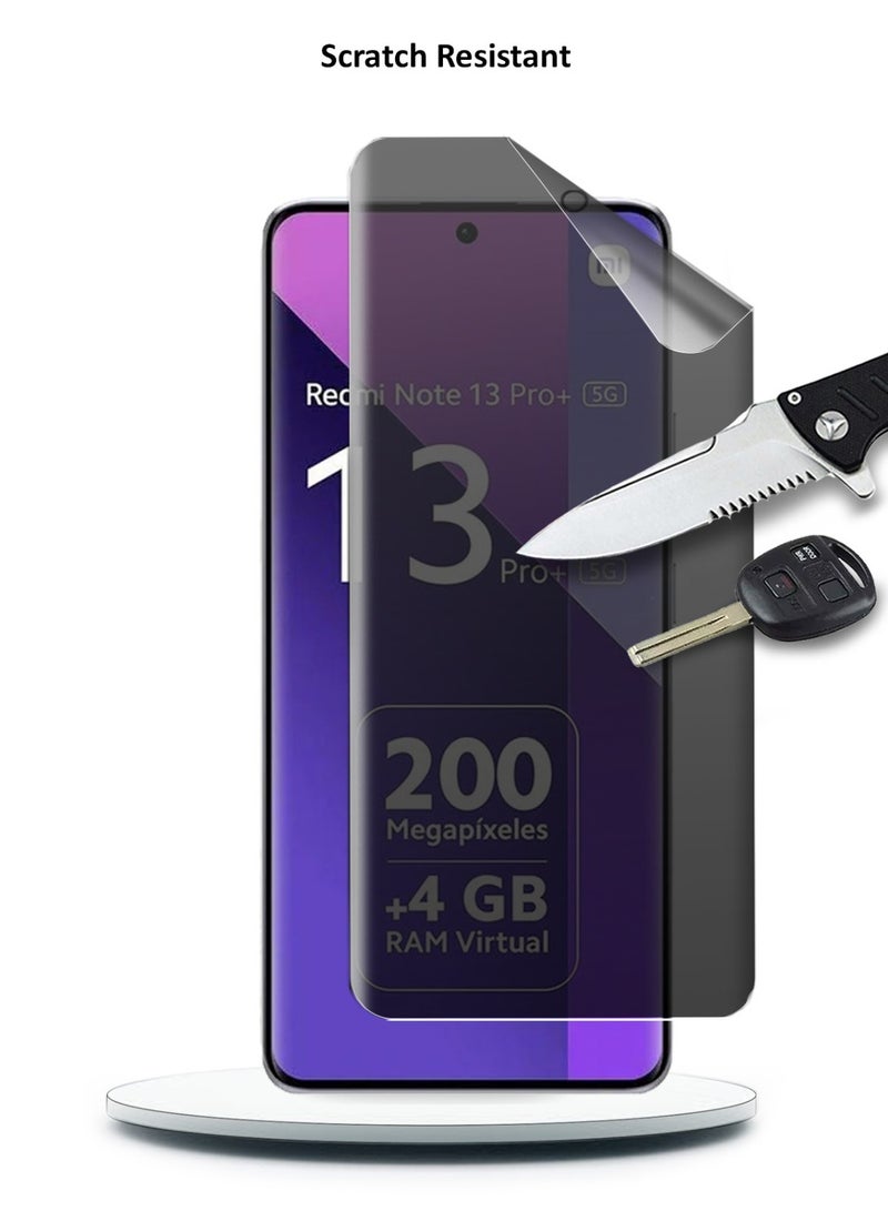 Techie واقي شاشة كامل مقاوم للانفجار مصنوع من السيراميك غير اللامع لحماية الخصوصية لهاتف Xiaomi Redmi Note 13 Pro Plus - Image 4