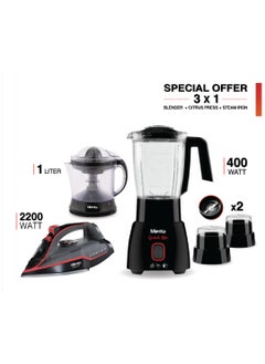 Bundle BIC3000A Blender + stem iron + citrus press Black - pzsku/ZA23F96DD3D5A6EED7C4BZ/45/_/1727767537/5148c7ae-268b-4289-8c34-73a2789cfa55