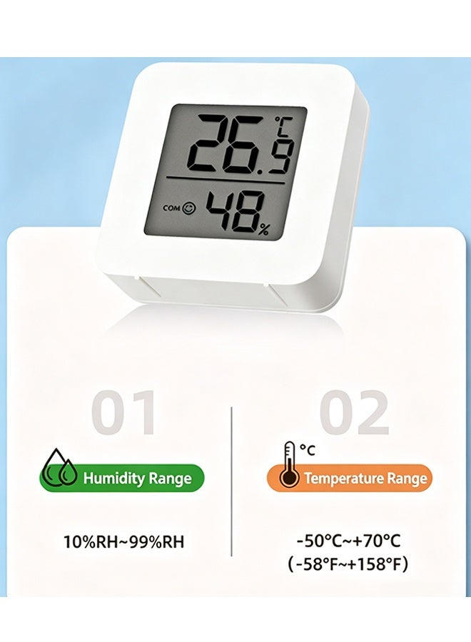 Indoor Thermometer,Gauge Meter Digital Hygrometer Room Thermometer for Home,Hight Accurate Temperature and Humidity Monitor for Greenhouse Reptile Humidors Cellar Office - Image 3