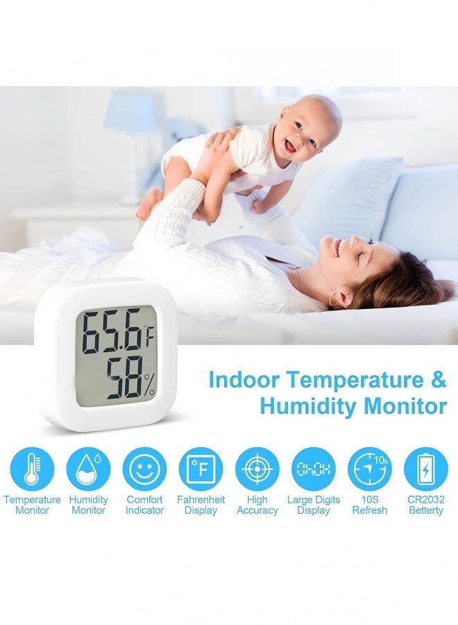 Indoor Thermometer,Gauge Meter Digital Hygrometer Room Thermometer for Home,Hight Accurate Temperature and Humidity Monitor for Greenhouse Reptile Humidors Cellar Office - Image 4
