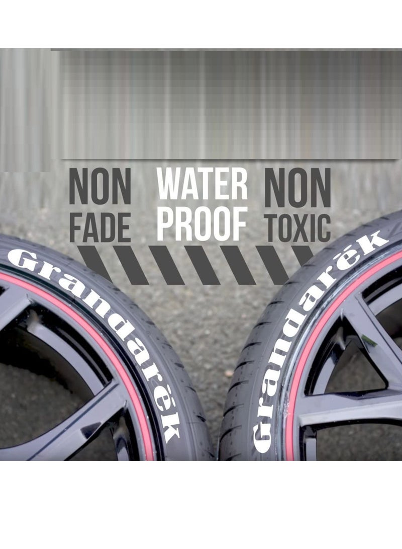 Auto Car Tire Tyre Marker Paint Pen Waterproof-Yellow - Image 3